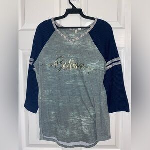 Oversized Raglan Sleeve Top